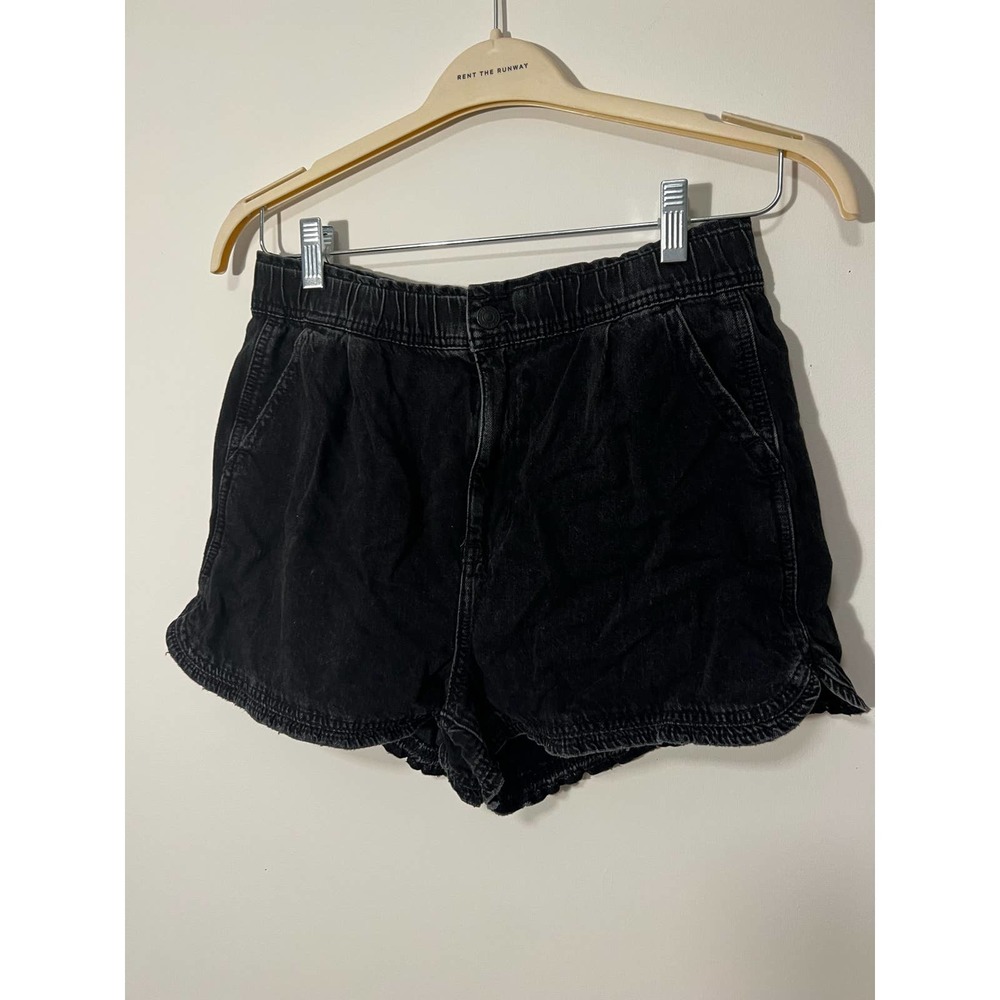 Black American Eagle Stretch Waist Shorts